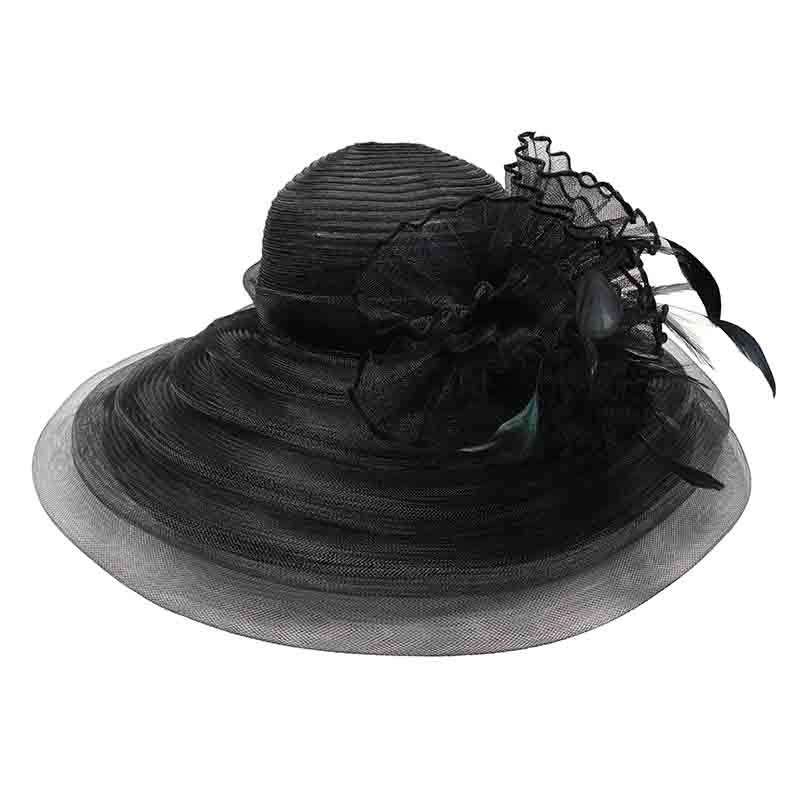Crinoline and Puffy Tulle Kentucky Derby Hat, Dress Hat - SetarTrading Hats 