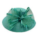 Braid Dress Hat with Trimmed Mesh Accent - Something Special Collection Dress Hat Something Special Hat uq6816gn Mint  