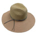 Two Tone Safari Hat with Metallic Band by San Diego Hat Company Safari Hat San Diego Hat Company    