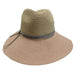 Two Tone Safari Hat with Metallic Band by San Diego Hat Company Safari Hat San Diego Hat Company    