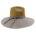 Two Tone Safari Hat with Metallic Band by San Diego Hat Company Safari Hat San Diego Hat Company ubf1100gy Natural/Grey  