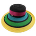 Colorful Striped Summer Floppy Hat by San Diego Hat Company Wide Brim Sun Hat San Diego Hat Company ubl6811yw Multicolor  