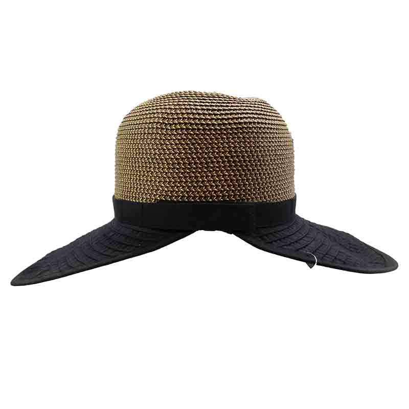 Two Tone Facesaver Hat by San Diego Hat Company Facesaver Hat San Diego Hat Company pbl3094bkt Black tweed  