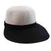 Two Tone Facesaver Hat by San Diego Hat Company Facesaver Hat San Diego Hat Company pbl3094wh White  