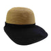 Two Tone Facesaver Hat by San Diego Hat Company Facesaver Hat San Diego Hat Company pbl3094nt Natural  