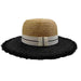 Two Tone Raffia Floppy Hat by Sun Styles, Floppy Hat - SetarTrading Hats 