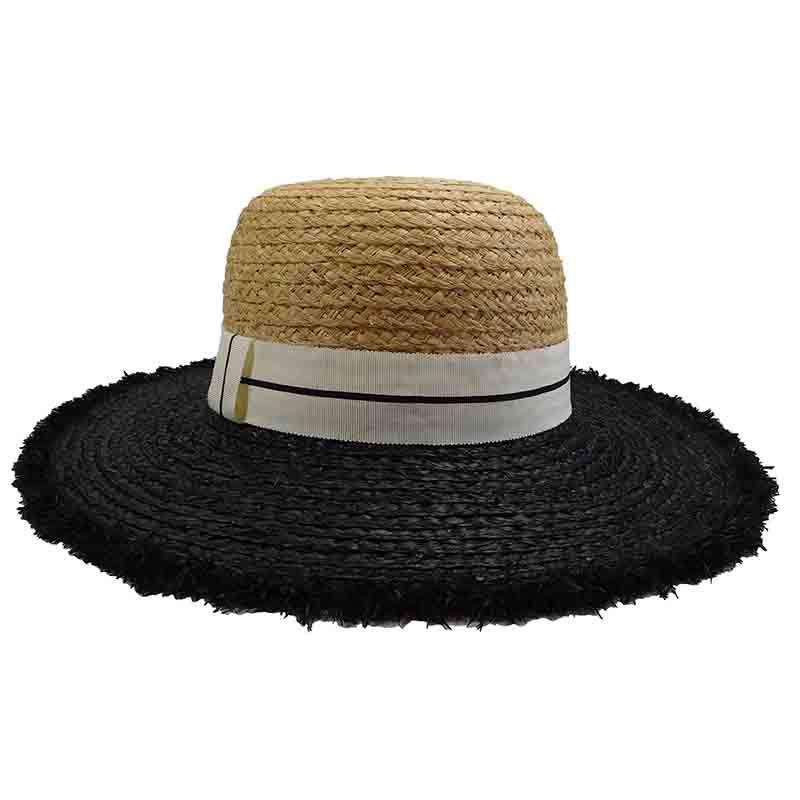 Two Tone Raffia Floppy Hat by Sun Styles, Floppy Hat - SetarTrading Hats 