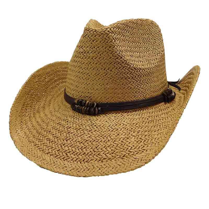 Woven Toyo Western Hat - by Sun Styles - 8 colors Cowboy Hat Sun Styles ah041lbn Light Brown  