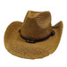 Woven Toyo Western Hat - by Sun Styles - 8 colors Cowboy Hat Sun Styles ah041bn Brown  