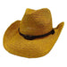 Woven Toyo Western Hat - by Sun Styles - 8 colors Cowboy Hat Sun Styles ah041yw Yellow  