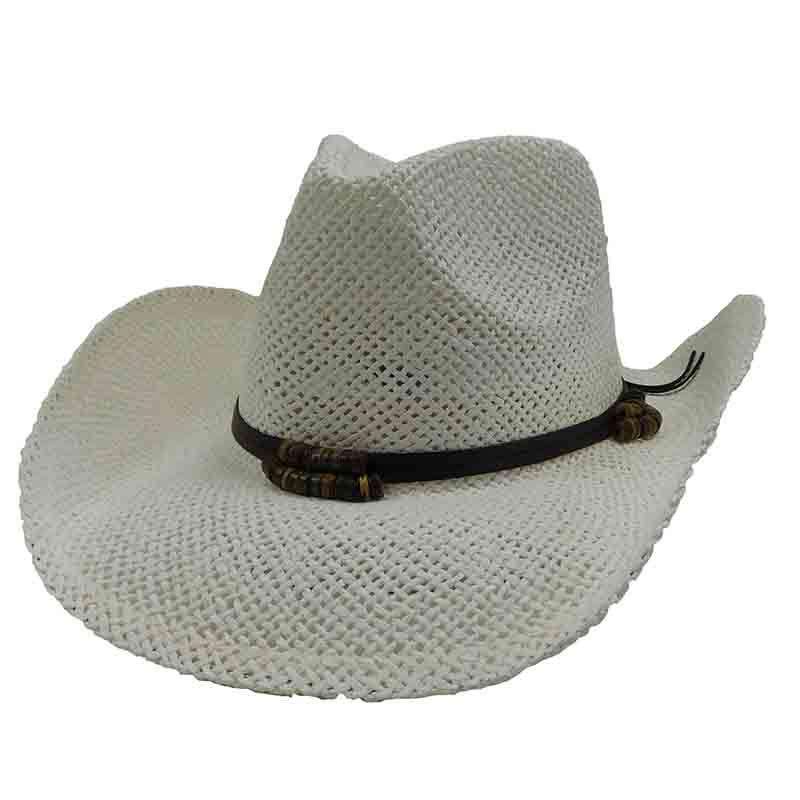 Woven Toyo Western Hat - by Sun Styles - 8 colors Cowboy Hat Sun Styles ah041wh White  