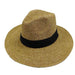 Unisex Tweed Raffia Crown Safari Hat by Sun Styles Safari Hat Sun Styles    