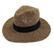 Unisex Tweed Raffia Crown Safari Hat by Sun Styles Safari Hat Sun Styles    