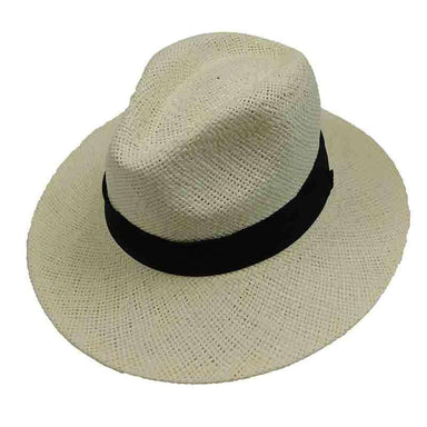 Woven Toyo Safari Style Hat with Black Band by Sun Styles Safari Hat Sun Styles    