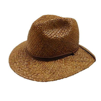 Woven Raffia Safari Hat with Chin Cord - DPC Global Trends Safari Hat Dorfman Hat Co.    