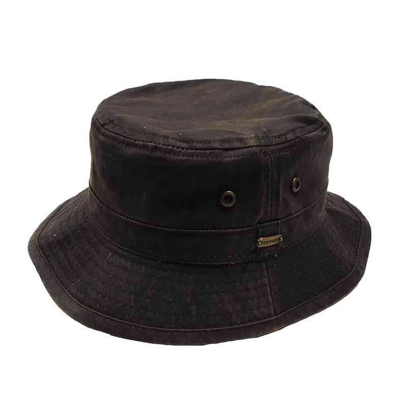 Weathered Cotton Bucket Hat - Stetson Hats Bucket Hat Stetson Hats    