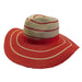Red Striped Summer Safari Hat - Jones New York, Safari Hat - SetarTrading Hats 