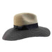 Black Polka Dot Ribbon Bow Safari Hat - Jones New York Safari Hat MAGID Hats JNY159BK Black  