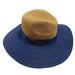 Navy Polka Dot Ribbon Bow Safari Hat - Jones New York, Safari Hat - SetarTrading Hats 