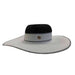 Black and White Wide Brim Summer Hat - Adrianne Vittadini, Wide Brim Sun Hat - SetarTrading Hats 
