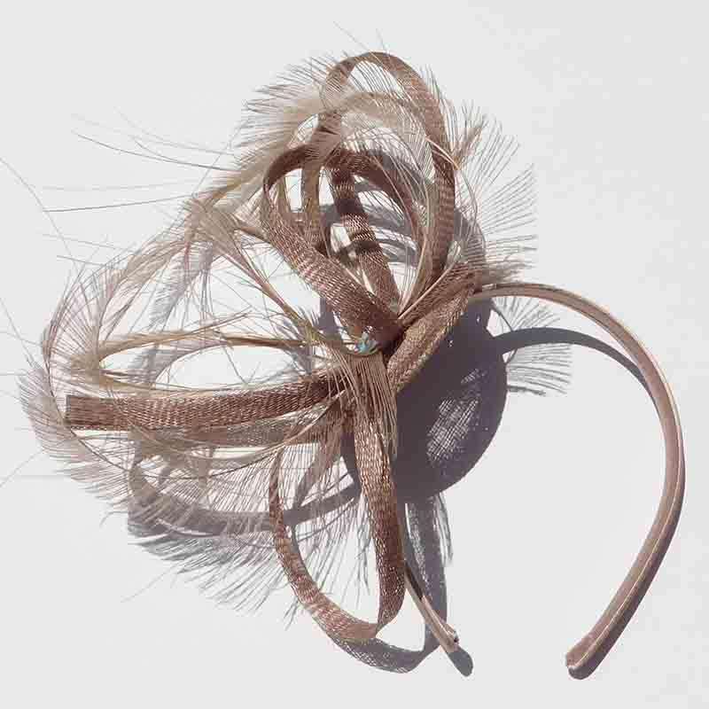 Fascinating Peacock Feather Fascinator - Scala Collezione Fascinator Scala Hats    
