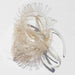 Fascinating Peacock Feather Fascinator - Scala Collezione Fascinator Scala Hats ldf47iv Ivory  