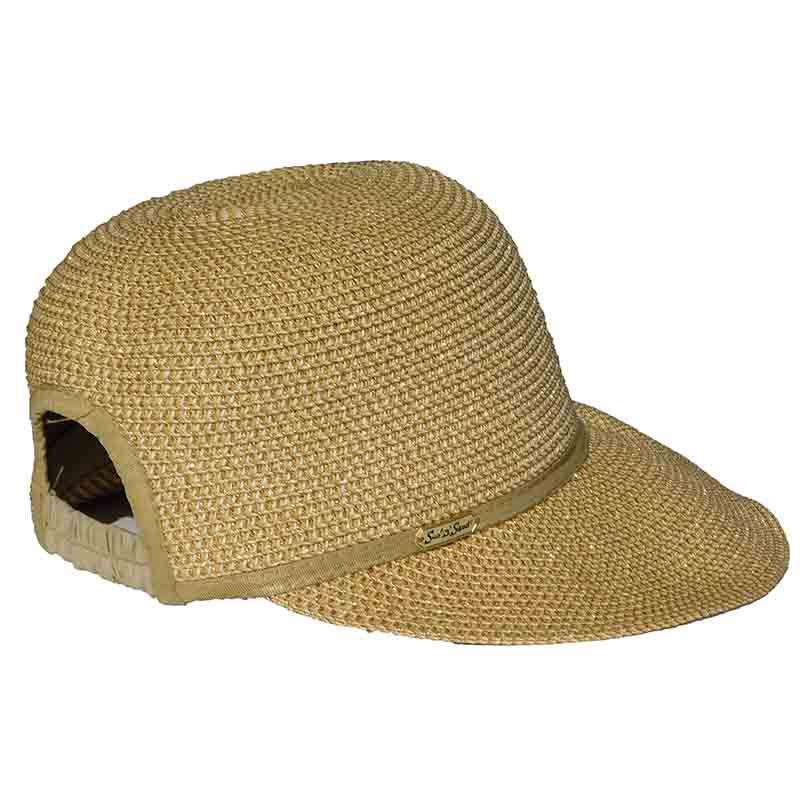 Metallic Ponytail Facesaver Hat - Sun 'N' Sand Hats, Facesaver Hat - SetarTrading Hats 
