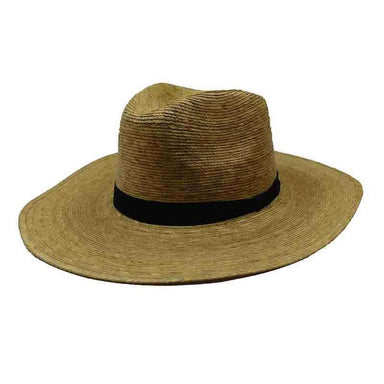 Large Brim Woven Palm Leaf Safari Hat - Texas Gold Hats Safari Hat Texas Gold Hats jr7267 Natural Palm Medium ( 57 cm) 
