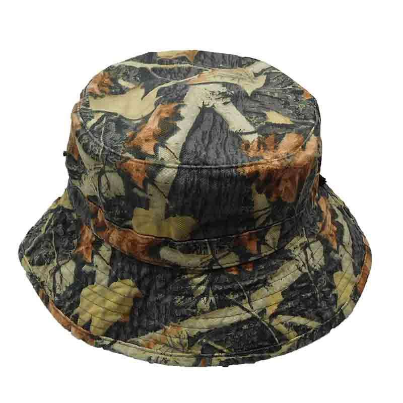 Hunting Camp Camo Jungle Bucket Hat - CapSmith Men's Caps