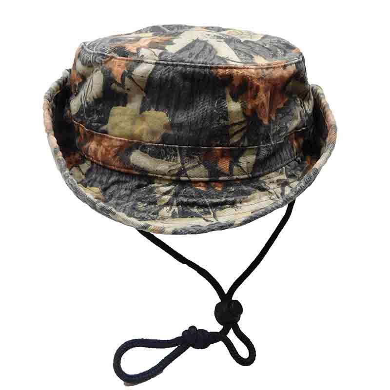 Big Oversized Jungle Boonie Bucket Hat with Chin String Fits Upto XXXL