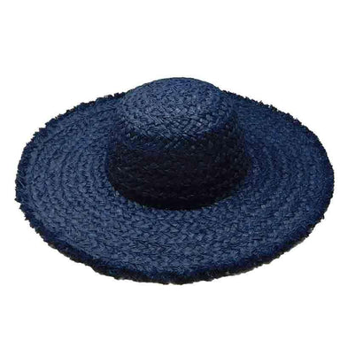 Handwoven Natural Raffia Straw Floppy Hat - Boardwalk Style Wide Brim Sun Hat Boardwalk Style Hats    