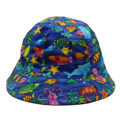 Fingerlings Infant Cotton Bucket Hat - Scala Hats for Kids Bucket Hat Scala Hats c920 Navy 19.25" (49 cm) 