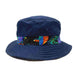 Pufferfish Cotton Bucket Hat - Scala Hats for Kids Bucket Hat Scala Hats c919nv Navy 21.25" (54 cm) 