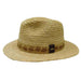 Rio Grande Raffia Safari Hat with Burnt Band - Scala Hats for Men Safari Hat Scala Hats mr216tts Turtle S/M (22 3/8") 