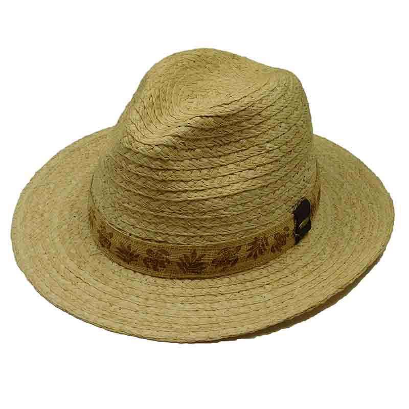 Rio Grande Raffia Safari Hat with Burnt Band - Scala Hats for Men Safari Hat Scala Hats    