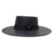 Bohemian Hand Woven Toyo Gaucho Hat - Biltmore Hats Gambler Hat Biltmore Hats bs88blbpheM Black Medium (57 cm) 