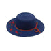 Embroidered Red Blossom Tree Sun Hat for Small Heads - Jeanne Simmons Hats Wide Brim Sun Hat Jeanne Simmons JS1061BL Navy XXS (53 cm) 
