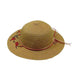 Embroidered Red Blossom Tree Sun Hat for Small Heads - Jeanne Simmons Hats Wide Brim Sun Hat Jeanne Simmons    