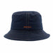 Dark Denim Bucket Hat with Orange Stitching - Stetson Hats Bucket Hat Stetson Hats STW396 Denim Medium (57 cm) 