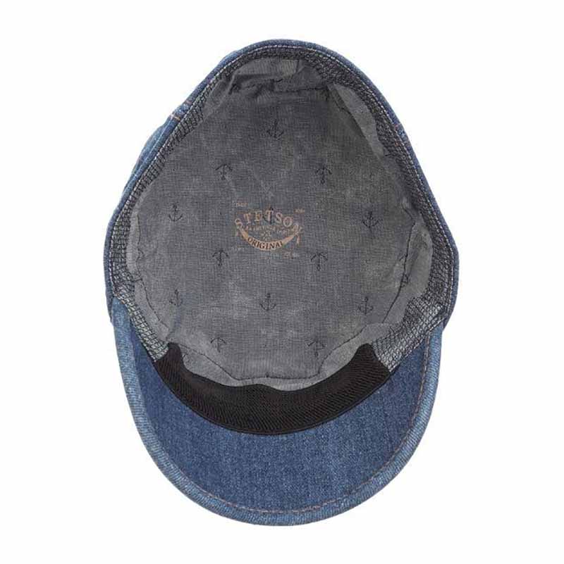 Dark Denim Cadet Cap with Print Lining - Stetson® Hats, Cap - SetarTrading Hats 