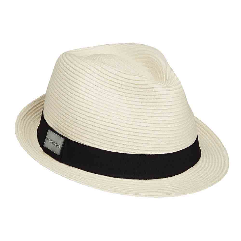 Del Mar Golf Fedora with Magnet for Marker - Carkella Hats Fedora Hat Wallaroo Hats DELMM-IVM Ivory M/L (58-59 cm) 