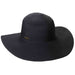 Deluxe Ribbon Floppy Beach Hat - Panama Jack Hats Wide Brim Sun Hat Panama Jack Hats PJL526-BLK Black OS 