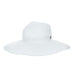 Deluxe Ribbon Ponytail Hole Facesaver Hat - J. Callanan Hats Facesaver Hat Callanan Hats CR371 White L/XL 