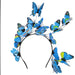 Derby Rave Butterfly Hair Band - Sophia Collection Headband Something Special LA HDY10874lm Blue  