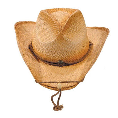 Distressed Woven Straw Cowboy Hat, XS to XL Sizes - Karen Keith Hats Cowboy Hat Great hats by Karen Keith RC12D-S Natural Small (22") 