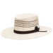 Double Diamond Bangora Straw Gambler Hat - Biltmore Vintage Hats, Gambler Hat - SetarTrading Hats 