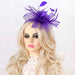 Double Lily Feather Mesh Fascinator - Something Special Fascinator Something Special LA    