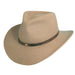 Durango Crushable Water Repellent Wool Felt Outback Hat - Scala Hats Safari Hat Scala Hats DF56-PUTTY2 Putty Medium (57 cm) 