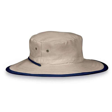Jr. Explorer Boonie Hiking Hat - Wallaroo Hats for Small Head Bucket Hat Wallaroo Hats JREXP-CM Camel/Navy Small (54-56 cm) 