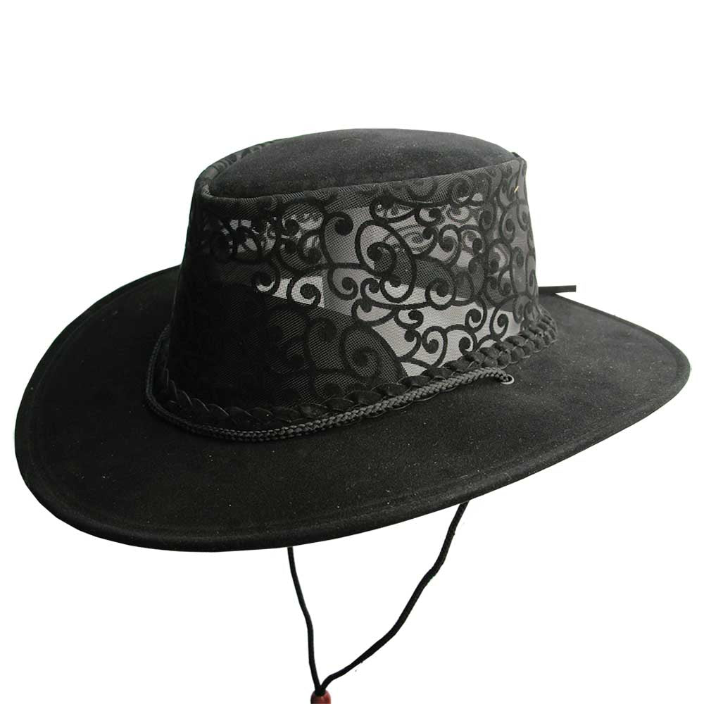 Extra-Large Size Soaker Hat for Women - Kakadu Australia Safari Hat Kakadu 7H16BLKX Black X-Large (60 cm) 